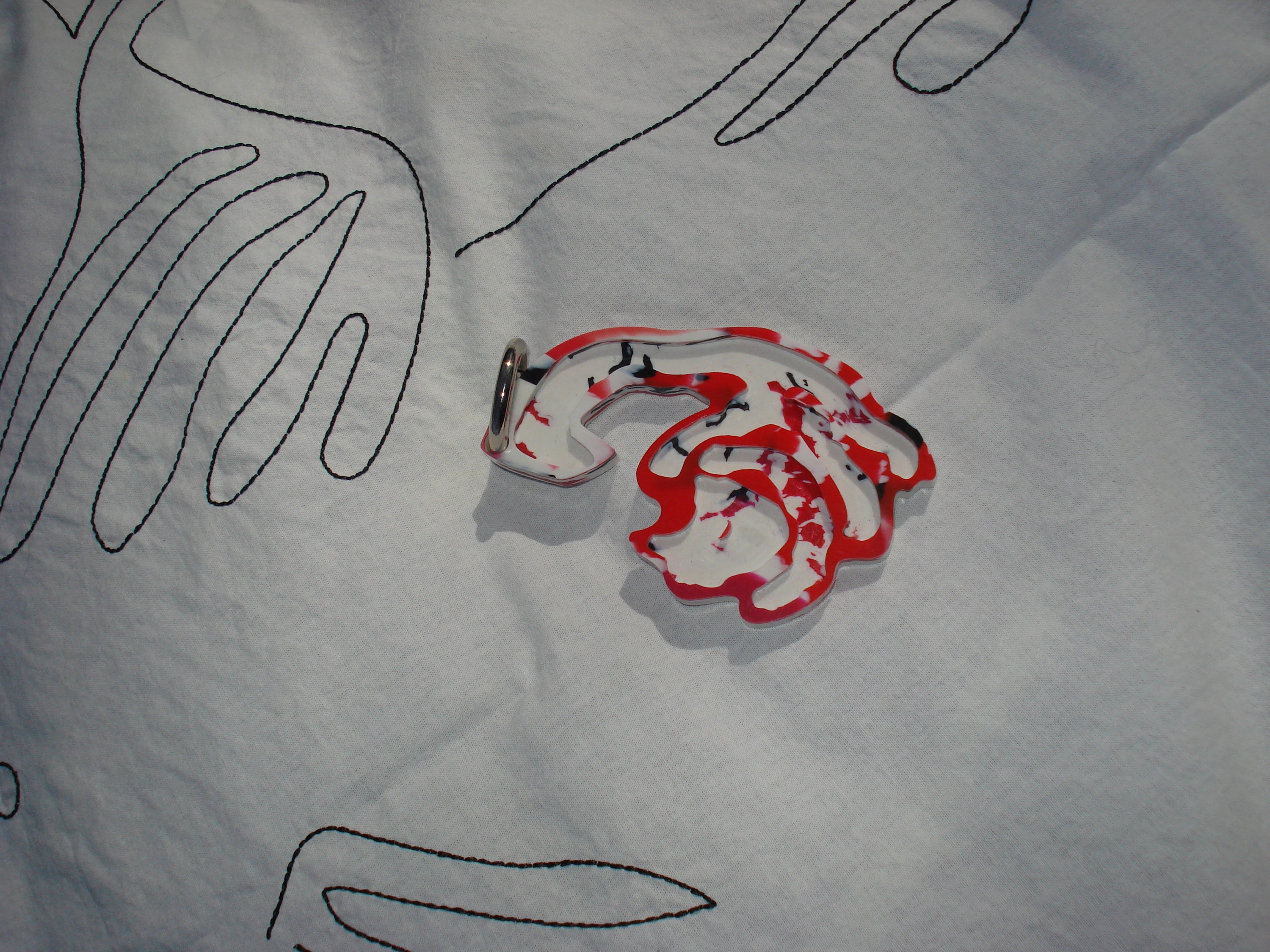"Red cat" keychain