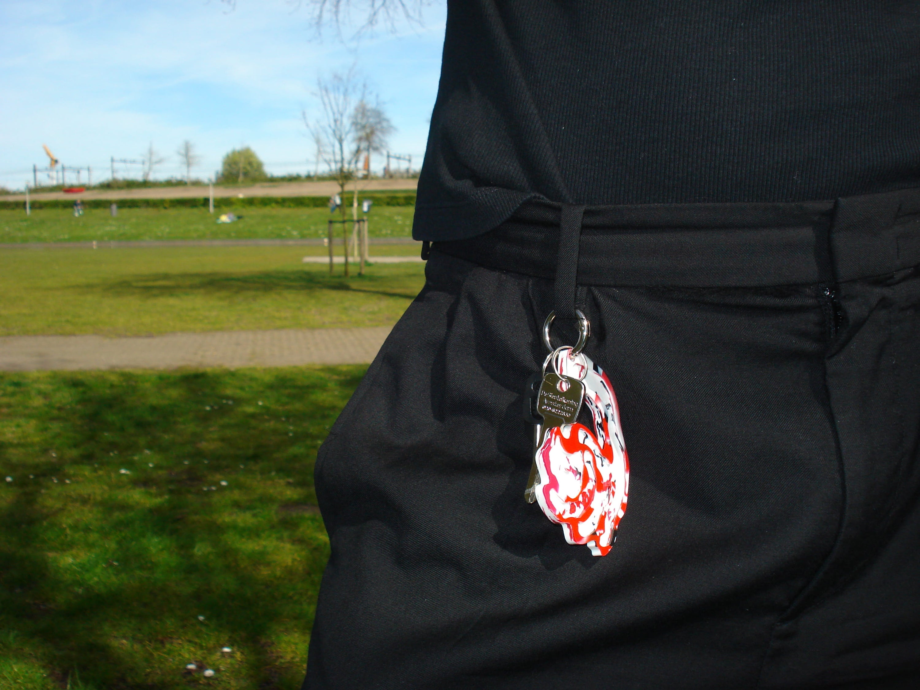 "Red cat" keychain